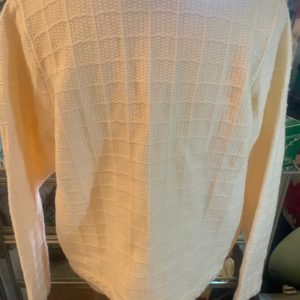 NWT Entro Structured Button Front Cardigan w/Gold Buttons. Classic! Size L - Picture 9 of 11